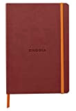 Rhodia 117371C Nacarat A5 - Taccuino flessibile, 14,8 x 21 cm, 160 pagine, carta Clairefontaine avorio 90 g/m2, chiusura elastica, ...