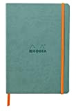 Rhodia 117377C - Taccuino morbido ad acqua, formato A5, a righe, 160 pagine, carta Clairefontaine avorio 90 g/m², con segnalibro ...