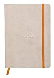 Rhodia 117455C Taccuino morbido Rhodiarama, A5 (14,8x21 cm), 160 pagine, Dots (punteggiato), carta Clairefontaine avorio 90 g/m², segnalibro, chiusura con ...