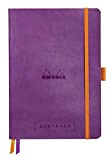 Rhodia 117579C Taccuino morbido Rhodiarama Goalbook, A5 (14,8x21 cm), 240 pag numerate, dots, carta Clairefontaine bianca 90 g/m², 2 nastri, ...
