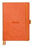 Rhodia 117583C Taccuino morbido Rhodiarama Goalbook, A5 (14,8x21 cm), 240 pag numerate, dots, carta Clairefontaine bianca 90 g/m², 2 nastri, ...