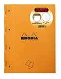 Rhodia 118316C set di 3 blocchi punto metallico laterale A4+ (22,3x29,7 cm), 80 fogli a strappo, quadretti 5x5, 4 fori, ...