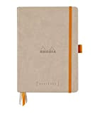 Rhodia 118574C Taccuino rigido Rhodiarama Goalbook, A5 (14,8x21 cm), 240 pag numerate, dots, carta Clairefontaine bianca 90 g/m², 2 nastri, ...