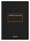 Rhodia 119219C Composition Book -Taccuino morbido con dorso telato, A5 (14,8x21 cm), 160 pagine, a righe, carta Clairefontaine bianca 80 ...