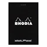 Rhodia 12559C Blocco punto metallico dotPad N ° 12, 8,5x12 cm, 80 fogli a strappo, dots (punteggiato), carta Clairefontaine bianca ...