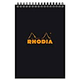 Rhodia 165019C blocco a spirale Notepad, A5 (14,8x21 cm), 80 pagine a strappo, a righe, carta Clairefontaine bianca 80 g/m², ...