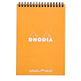 Rhodia 16503C - Bloc-notes con doppia spirale, formato A5, 80 g, 14,8 x 21 cm, 80 fogli con rigatura a ...