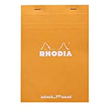 Rhodia 16558C DotPad Blocchetto a reticolato di punti, formato A5, 14.8 x 21 cm, 80 fogli, Arancione