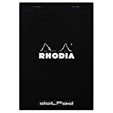 Rhodia 16559C DotPad Taccunio (DIN A5, Dot Grid, 14,8 x 21 cm, 80 fogli) 1 pezzo, Nero