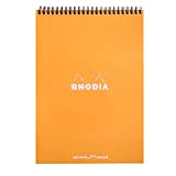 Rhodia 18503C blocco a spirale Notepad, A4 (21x29,7 cm), 80 pagine a strappo, dots (punteggiato), carta Clairefontaine bianca 80 g/m², ...