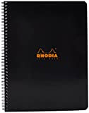Rhodia 193009C Quaderno a spirale Notebook A4+ (22,5x29,7 cm), 80 pagine staccabili, quadretti con cornice e margine, carta Clairefontaine bianca ...