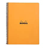 Rhodia 19310C Quaderno a spirale Notebook A4+ (22,5x29,7 cm), 80 pagine staccabili, a righe con cornice e margini, 4 fori, ...