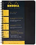 Rhodia 193469C - Quaderno formato A5, 80 fogli a righe, colore: Nero