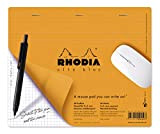 Rhodia 19410C Blocco tappetino mouse Clic Bloc, 19x23 cm, 30 fogli staccabili, quadretti 5x5, carta Clairefontaine bianca 80 g/m², base ...