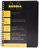 RHODIA Notebook Quaderno a spirale classico 160 pagine piccole tessere, 16 x 21 cm, 80 g, nero