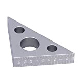Righello di misurazione in lega di alluminio, design spesso 15 mm Righello triangolare resistente alla corrosione per la misurazione dell'altezza ...