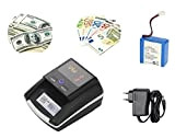 Rilevatore di banconote false portatile EURO + DOLLARO Con Batteria e Rilevamento Rutomatico Per EUR USD Rileva Con 7 Controlli ...