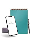 Rocketbook Flip Block Note Digitale Smart – Block Note per Appunti Digitali A5 Azzurro – A Righe/Puntinato – Quaderno Appunti ...