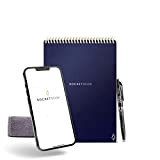 Rocketbook Flip Block Note Digitale Smart – Block Note per Appunti Digitali A5 Blu Scuro – A Righe/Puntinato – Quaderno ...