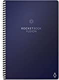 Rocketbook Fusion - Taccuino Digitale, Agenda, Quaderno, Riutilizzabile, Blu A5, Copertina Rigida, Smart Notebook con Penna Pilot Frixion Panno Microfibra, ...