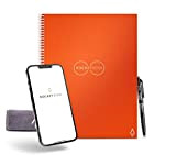 Rocketbook Nucleo Smart - Blocco note A4 Beacon Orange con penna Frixion e salvietta, riduce gli sprechi di carta, scrivibile ...