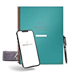 Rocketbook Planner accademico riutilizzabile per studenti e insegnanti, include 13 tipi di pagina, copertina verde acqua, formato lettera