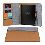 Rocketbook Smart Notebook Folio Cover - Custodia per notebook - Mars Sand Tan per Letter A4, riciclabile, biodegradabile, portapenne, chiusura ...