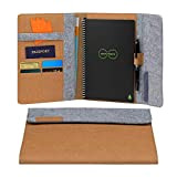 Rocketbook Smart Notebook Folio Cover - Custodia per notebook - Mars Sand Tan per Executive A5, riciclabile, biodegradabile, portapenne, chiusura ...