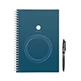Rocketbook Wave - Taccuino Digitale, 80 Pagine, Quaderno, Riutilizzabile, Copertina Rigida, Smart Notebook con Penna Pilot Frixion, Taccuino a Spirale ...