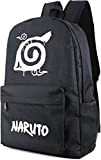 Roffatide Anime Zaino per i fan di Naruto Borse a Zainetto Oxford da Scuola Luminoso Zaino Stampato Cosplay Backpack Nero ...