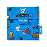 Roll'eat - Snack'n'Go Kids | Porta Merenda per Bambini Porta Sandwich Riutilizzabile ed Ecologico Senza BPA,Pirati Azzurro