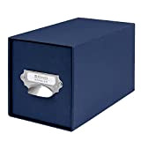 Rössler 1327452900 - Scatola porta CD, a tinta unita, colore: Blu marino, 1 pezzo
