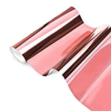Rotolo di vinile olografico in vinile cromato oro rosa - 30,5 x 250 cm, lucido metallizzato adesivo permanente in vinile ...