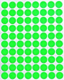 Royal Green Adesivi Rotondi Verdi Fluorescenti 13mm di Diametro - Etichette Adesive Colorate Scrivibili Multiuso - Bollini da 1,3cm - ...