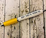Rude Pens - Penne da ufficio con scritta "Don't Touch My F*cking"