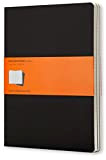 Ruled cahier - black cover extra large. Set 3 quaderni a righe