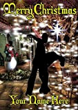 Rumba Street Dancing nxc85 - Biglietto di auguri di Natale con scritta "Merry Christmas", formato A5, personalizzabile