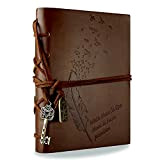 RYMALL Diario di viaggio in pelle, Retro Classic Notebook ad Chiave Magica String, Copertura del Cuoio di Chiave Magica String ...