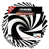 RYVANEL® Pack55-50 fogli di vinile adesivo per Cricut e Silouhette (12''x12'')+5 fogli di trasferimento+set completo di strumenti per il diserbo ...