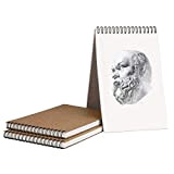 RZKJ-SHOP Quaderno da Disegno Spiralati A5, Copertina Rigida Carta Disegno Quaderno, Sketchbook Album 30 Fogli 160GSM Blocco da Disegno per ...