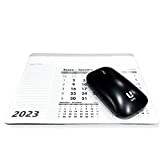 S&R Mini Tappetino per Mouse con Calendario 2023 e Blocco Notes per gli Appunti, Mouse Pad