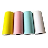 SADA72 4 rotoli di adesivi stampabili – carta termica diretta a colori autoadesiva, 57 x 30 mm, per PAPERANG e ...