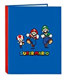 Safta - Cartellina Folio 4 Ani. Misceli Super Mario 26,5X33X4Cm, Multicolore (512108067)