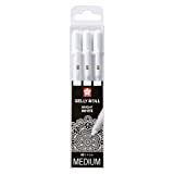 Sakura Gelly Roll Basic bianco, 3 penne "Bright White” con custodia, set di 3