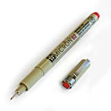 Sakura Pigma Micron penne – Pigment Fineliner – 0,2 mm – Rosso [Confezione da 3]