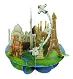 Santoro 3D Pirouette biglietto di auguri - viaggi per il mondo