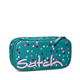 Satch Schlamperbox - Mäppchen groß, Trennfach, Geodreieck - Happy Confetti - Mint