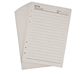 SAYEEC A5 6-Hole Agenda ad anelli Refill Paper per diari Note Diaries Inserti, Ink Bleed Resistant, 8,35 per 5,59 pollici, ...