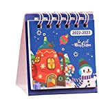 Sbyhbhyds 2023 Nuovo Calendario da Tavolo di Natale Cartone Animato Mini Desktop Calendario da Tavolo Creativo Ornamenti da Tavolo Regali ...