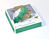 Scatola di 20 biglietti natalizi di beneficenza (XETC247) di Museums & Galleries - Coniglietti nella neve - 20 carte, 5 ...